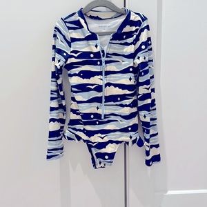 Maison Me One Piecw/Rash Guard swim suit in size 8Y
